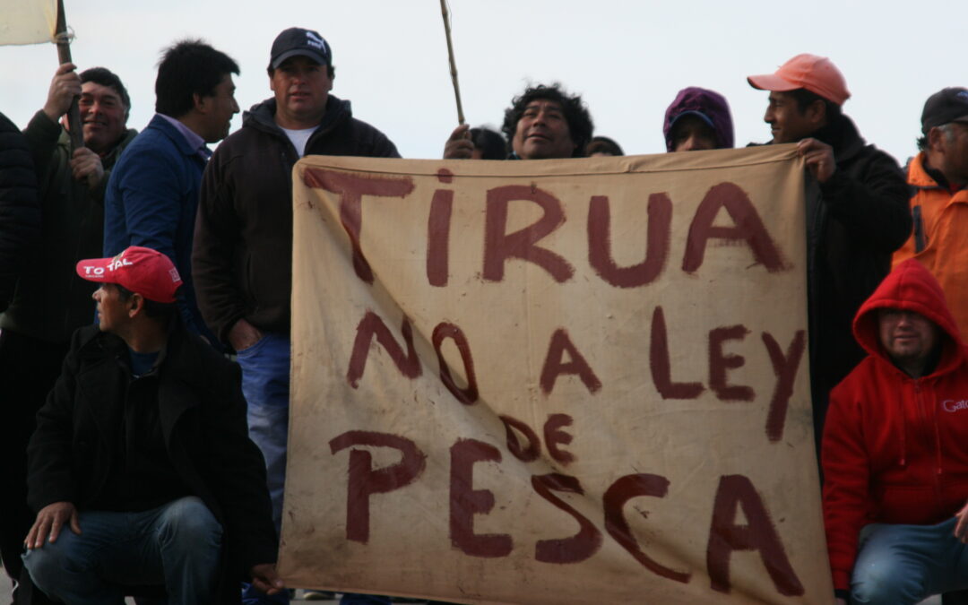 (Fotos) Pescadores movilizados en Tirúa y Quidico contra la corrupta Ley de Pesca