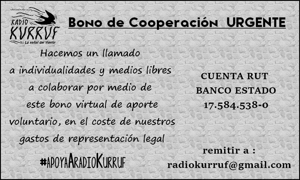 #apoyaAradioKurruf Bono de Cooperación Urgente