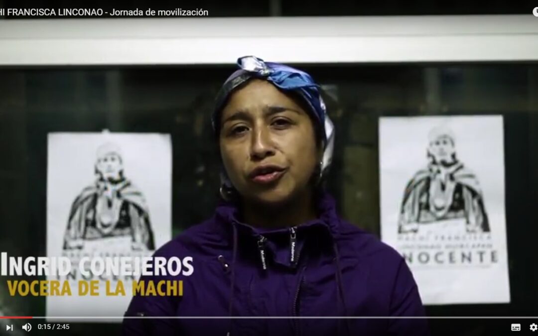 (Video) Vocería de Machi Francisca Linconao convoca a movilización para este 30 de marzo.