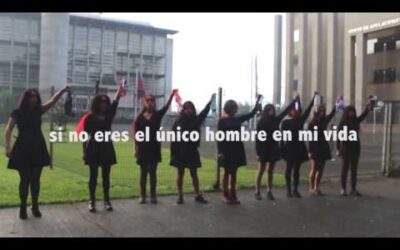 (Video) Acción de arte en solidaridad con Nábila Rifo. Nada justifica la violencia contra las mujeres.