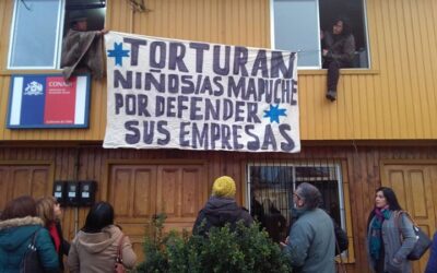 Comunidades y Löv en Resistencia ocupan sede de la  CONADI en Cañete.