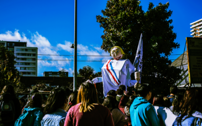 Jornada de Protesta en Concepción en rechazo a la cuenta pública del gobierno de la nueva mayoría.