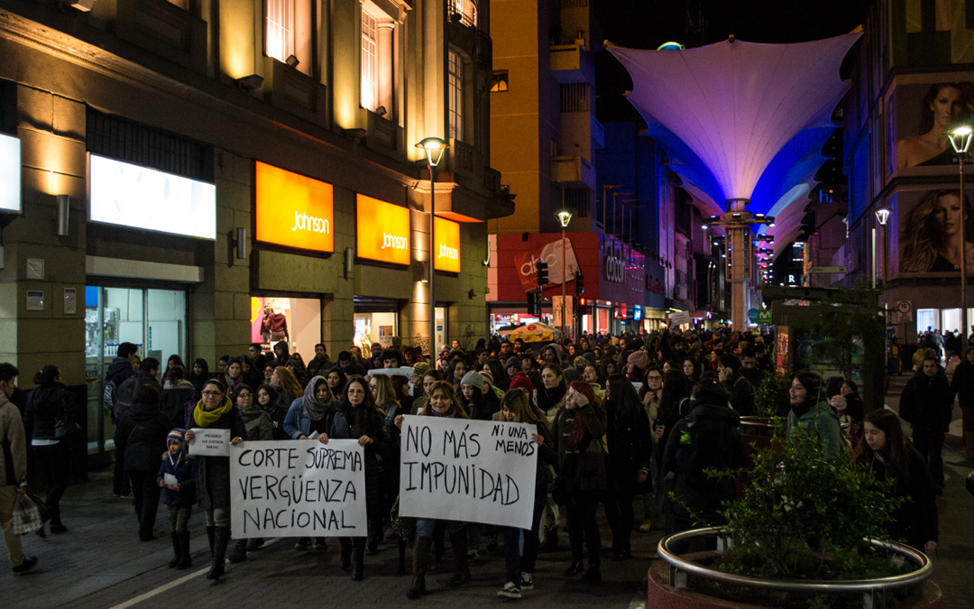 Concentración y marcha en apoyo a Nabila Rifo en Concepción.