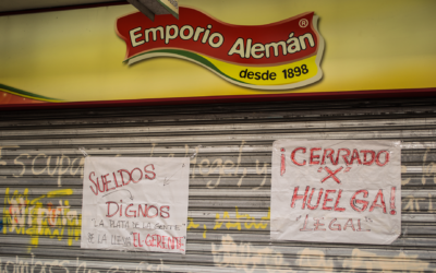Huelga de trabajadores y trabajadoras del emporio alemán en Concepción.