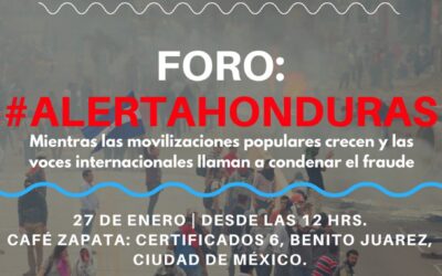 (Audio+Transmisión) Foro Internacional #AlertaHonduras