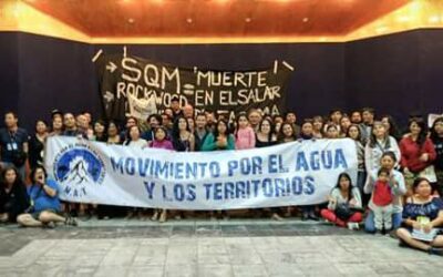 Declaración Sexto encuentro Plurinacional por la Defensa del Agua y los Territorios