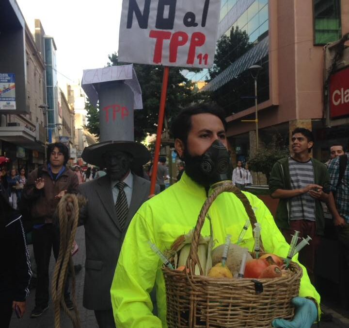 Contra el TPP se manifestaron en Concepción