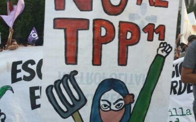 En seis ciudades realizaron manifestaciones en rechazo al TTP-11 que se firmará en Santiago