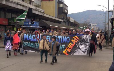 [Video] Löf mapuche marchan en Temuko por Machi Celestino y defensa de los territorios ancestrales.