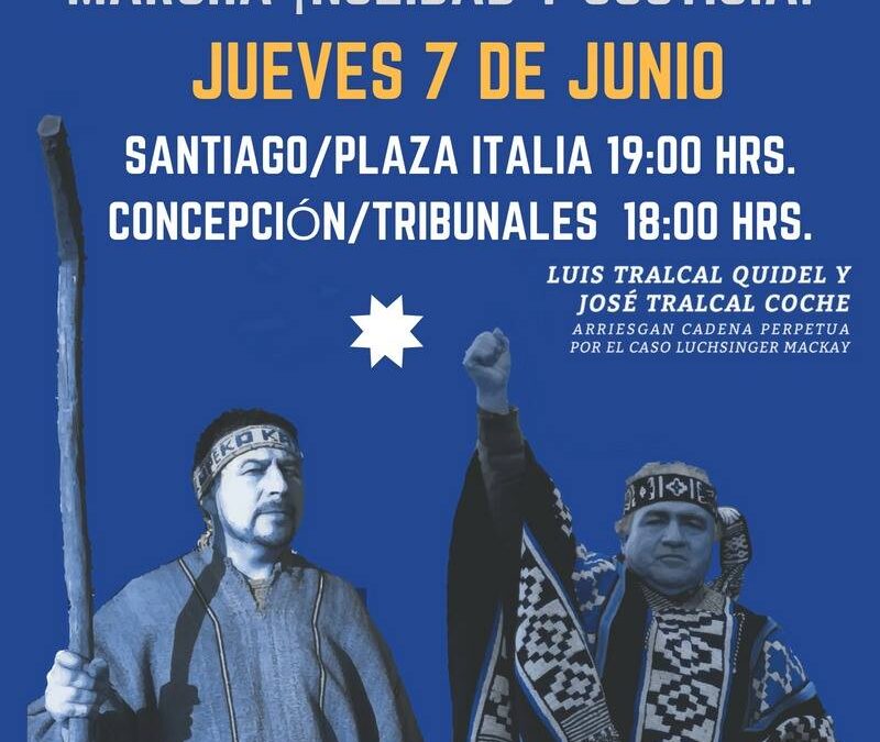(Cuña Radial) Familiares de José y Luis Tralcal convocan a marchar en Santiago y Concepción por la nulidad del fallo.