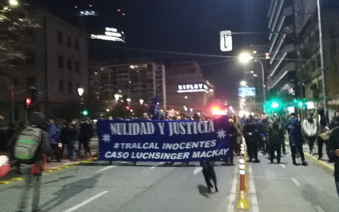 Movilizaciones en Temuco, Concepción, San Antonio y Santiago por la nulidad del caso Luchsinger-Mackay.