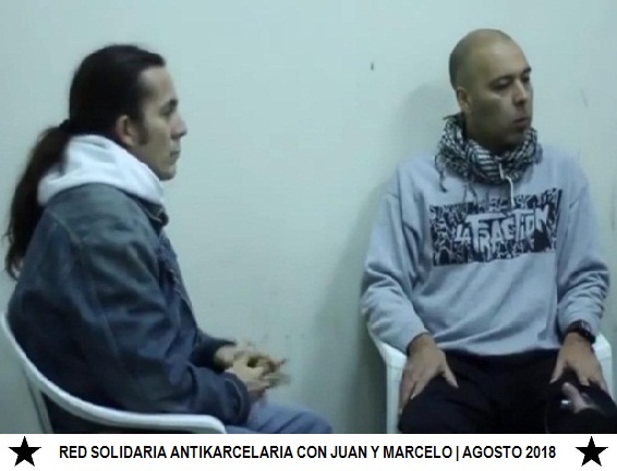 Santiago, Chile: 2º Comunicado público de la Red Solidaria Antikarcelaria con Juan y Marcelo
