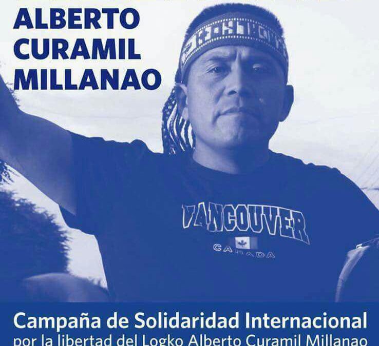[Video + Afiche] Campaña Internacional por la Libertad del Lonko Alberto Curamil Millanao