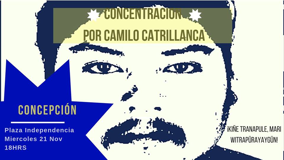 [Conce] Llaman a concentración por Camilo Catrillanca