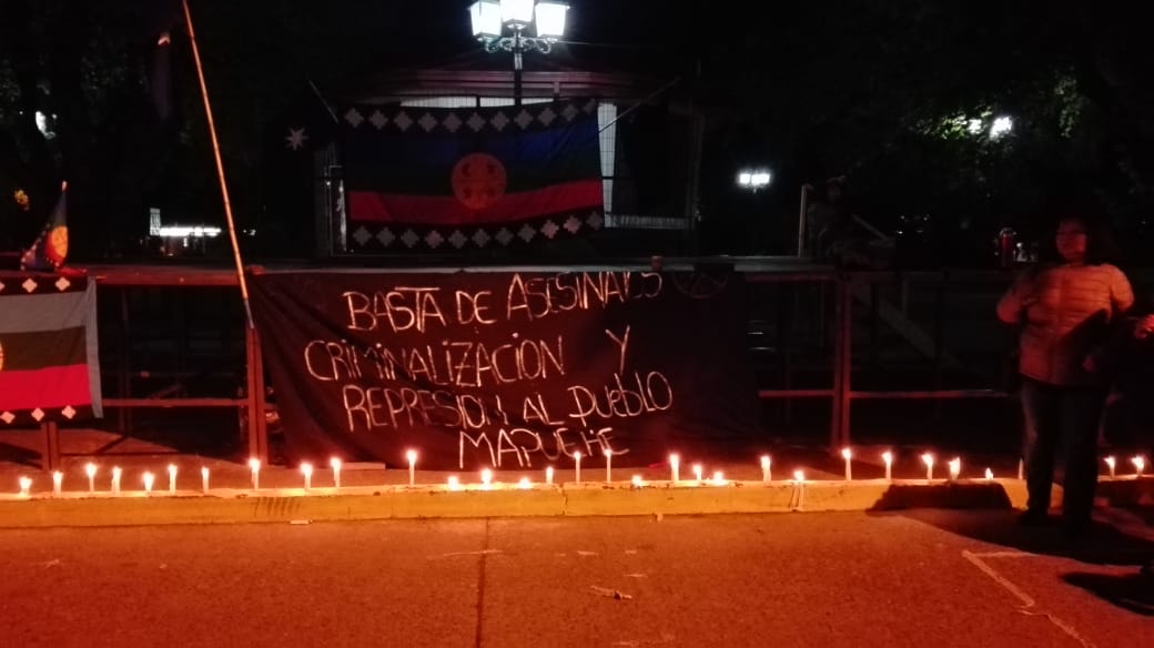 Realizan concentración en Hualqui por la memoria de Camilo Catrillanca