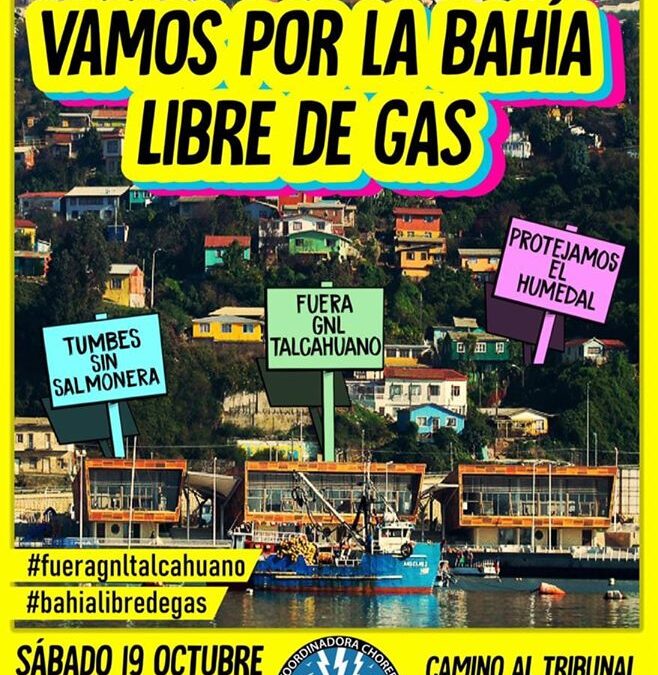 Convocan a marcha en Talcahuano por una bahía libre de gas