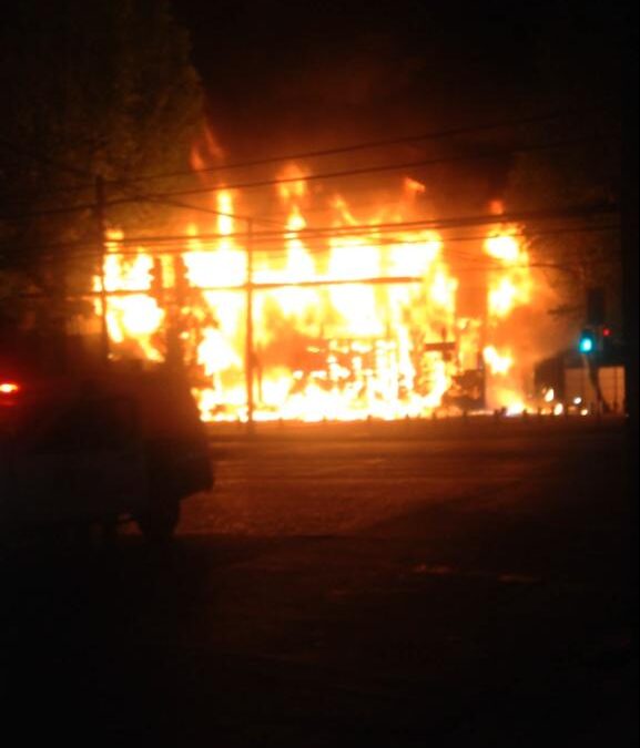 [Concepción] Incendio en oficinas de inmobiliaria Aitue