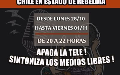 Sigue la transmisión radial colaborativa «Chile en estado de rebeldía»
