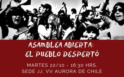 Realizan «Asamblea Abierta: el Pueblo Despertó» tras desobediencia civil masiva con diversas organizaciones en Concepción