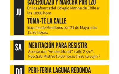 [Concepción] Del 2 al 8 de dic.: semana de actividades de Asamblea Lorenzo Arenas
