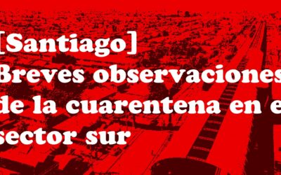 [Santiago] Breves observaciones de la cuarentena en el sector sur