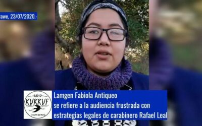 [Video] Aplazan audiencia a Rafael Leal, carabinero que disparó a Fabiola Antiqueo