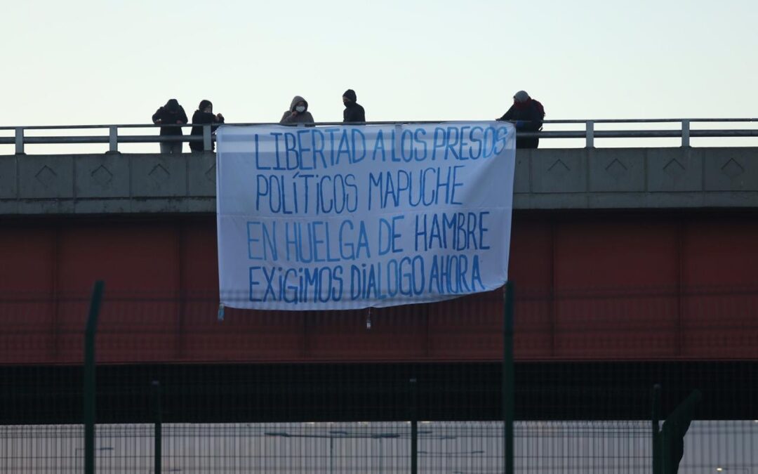Manifestaciones en el Gran Concepción en apoyo a los Presos Políticos Mapuche en Huelga de hambre.