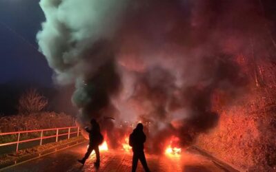 Manifestaciones por la libertad de los presos mapuche en huelga de hambre se multiplican en distintos lugares de Chile