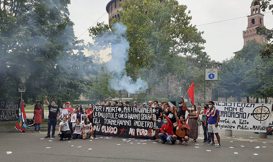 Italia: Manifestación contra el terrorismo de Estado chileno