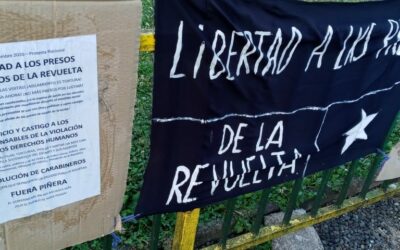 Familiares y organizaciones solidarias realizan jornada de protesta por la libertad de las presas y presos politicxs de la revuelta