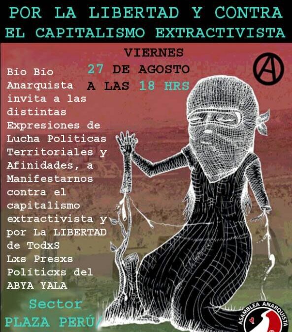 [Concepción] Convocan a marcha por la libertad y contra el extractivismo