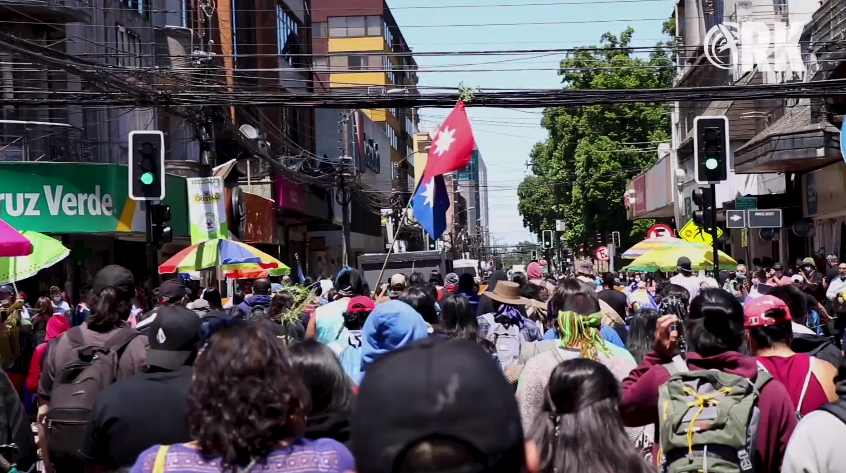 Temuco: Comunidades marchan contra la militarización y constantes asesinatos a jóvenes mapuche