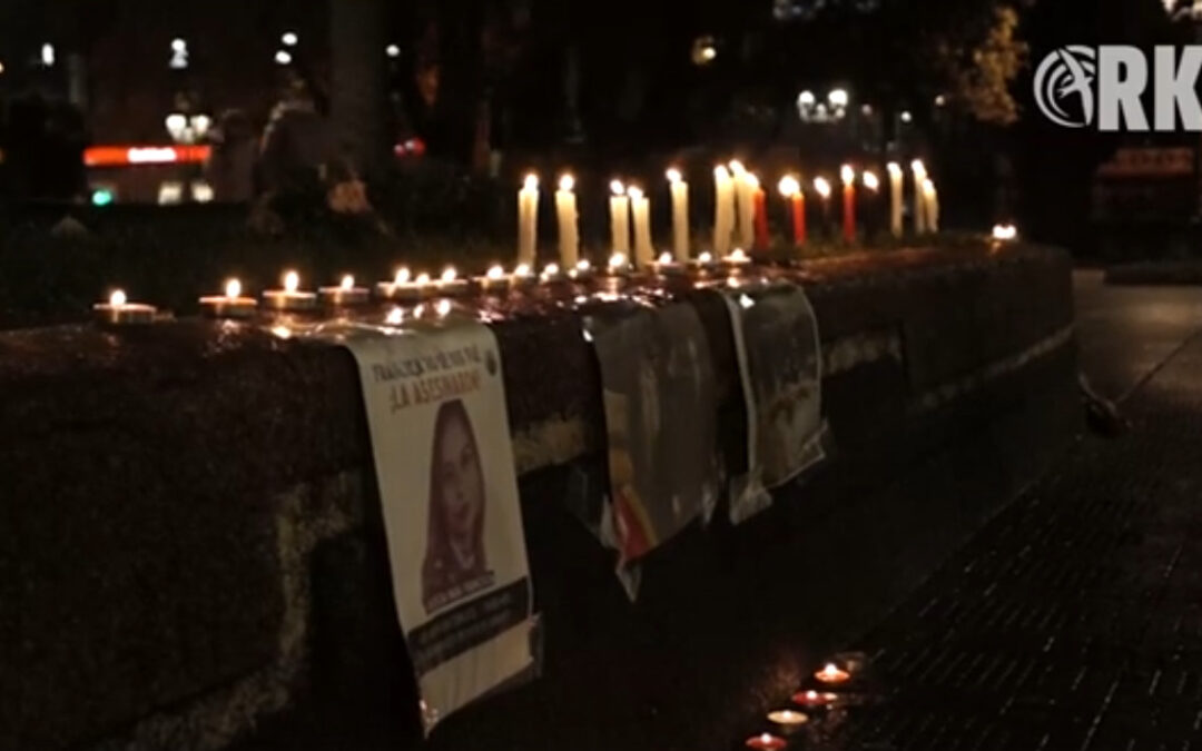 [Video] Manifestación en Temuco por el asesinato de la comunicadora Francisca Sandoval