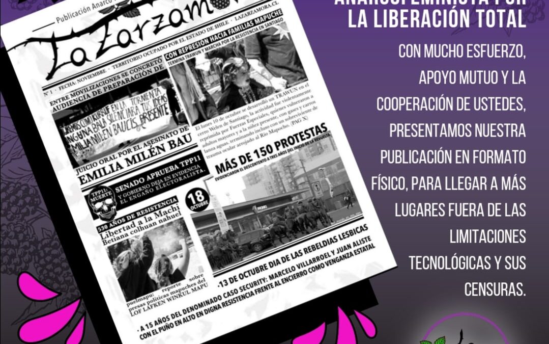 [Audio] «La Zarzamora» – Nueva publicación anarcofeminista por la Liberación Total