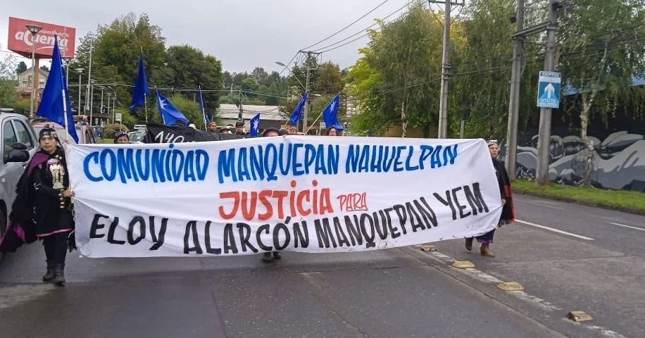 Villarrica: Movilización exige justicia por el asesinato de Eloy Alarcón Manquepan