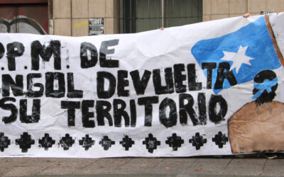Manifestaciones en apoyo a Presos Políticos Mapuche en huelga de hambre dispersados desde la cárcel de Angol