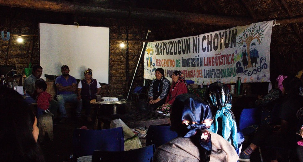 El nido lingüístico “Mapuzugun ñi choyün” celebra un año en Konün Traytrayko Lewfü