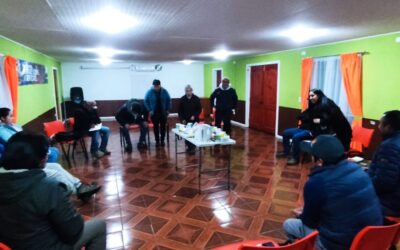 Productores/as Hortofrutícolas Mapuche se reúnen con lineas de microbuses y dirigentes de la población Tucapel