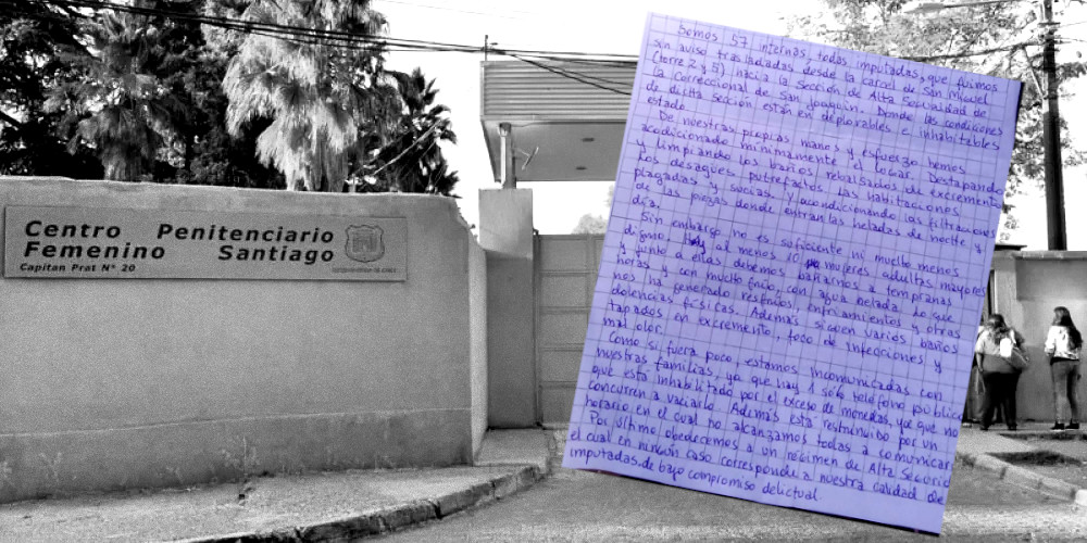 Denuncian traslado arbitrario de 57 imputadas a cárcel de San Joaquín, donde se encuentran en condiciones infrahumanas