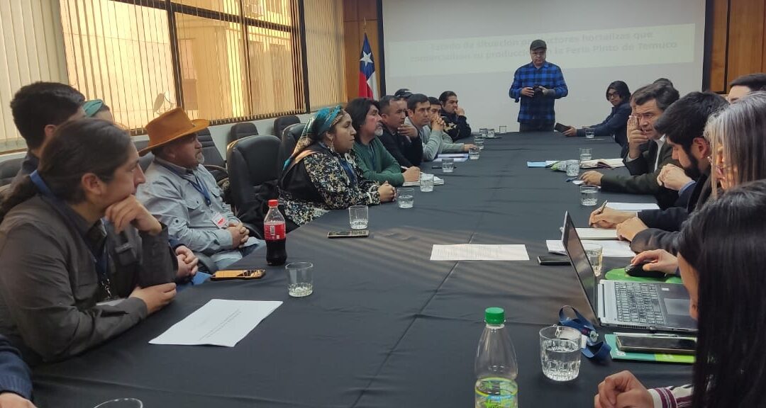 Productores Mapuche de La Araucanía se reúnen con ministro de agricultura en Santiago