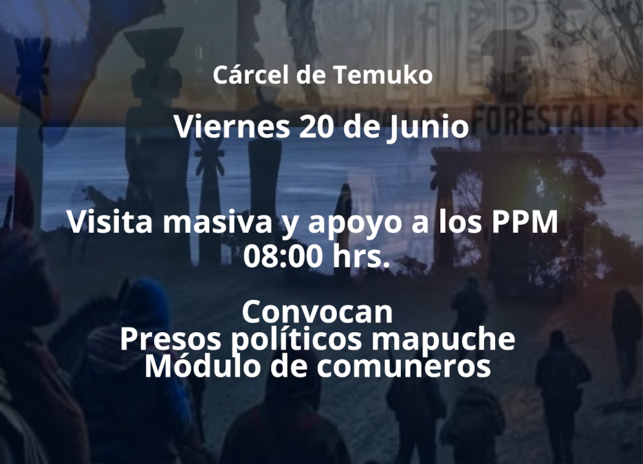 Gendarmería niega la realización de ceremonia de Wiñoltripantu en cárcel de Temuco