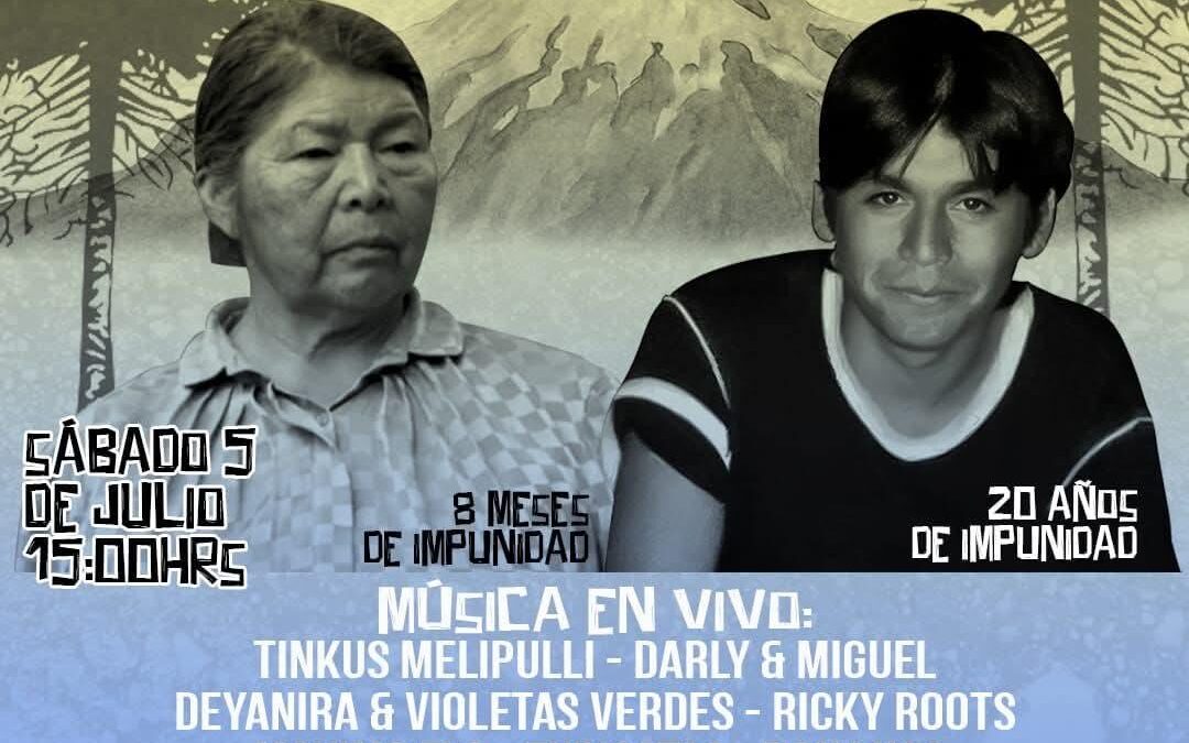 Jornada Cultural por Julia Chuñil y José Huenante, en Melipulli