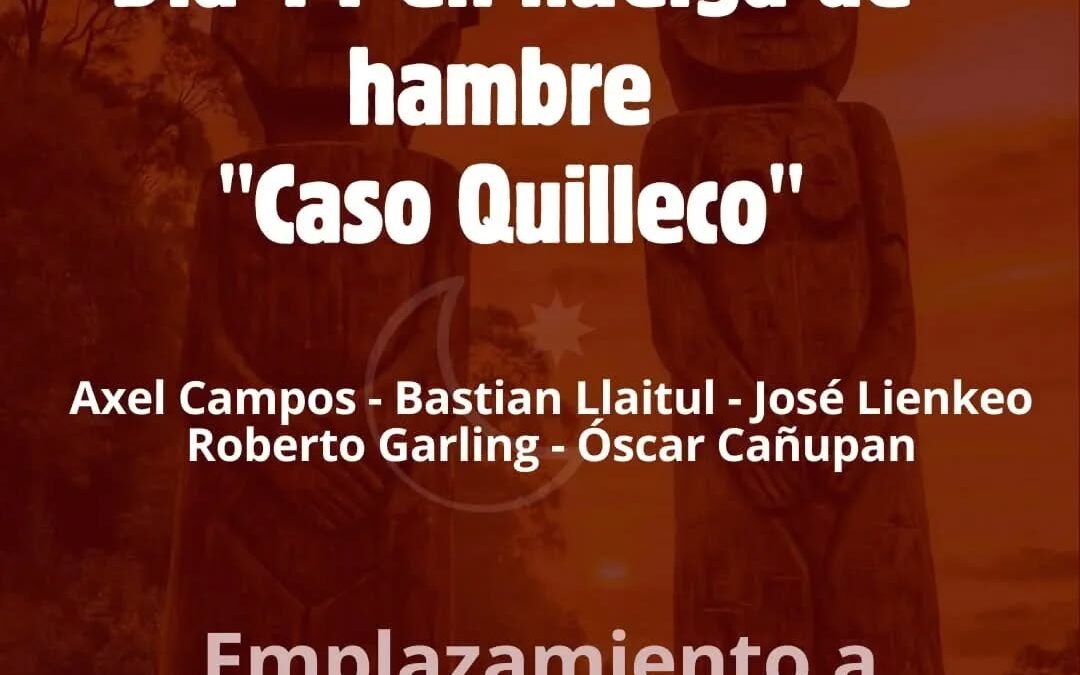 Se mantiene huelga de hambre de los Presos Políticos  Mapuche del caso Quilleco, exigen presencialidad en el juicio agendado para el 10 de octubre