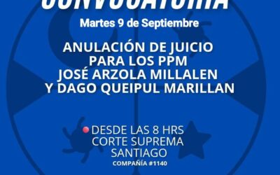Presos políticos Mapuche en huelga de hambre exigen anulación de juicio en la Corte Suprema