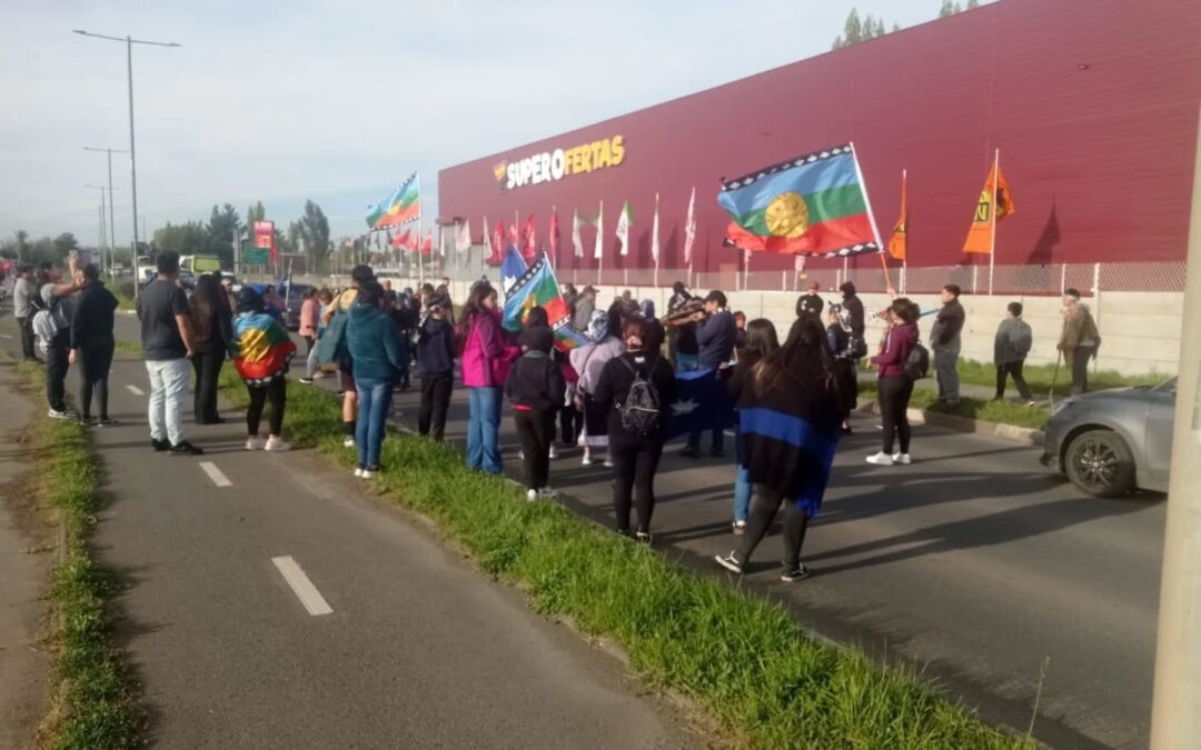 Manifestación en Lautaro, por el caso de Julia Chuñil termina con fuerte represión policial y un detenido