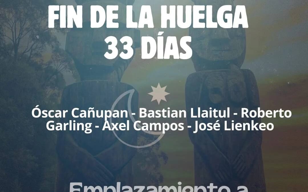 Fin de huelga de hambre líquida de los Presos Políticos Mapuche del caso Quilleco