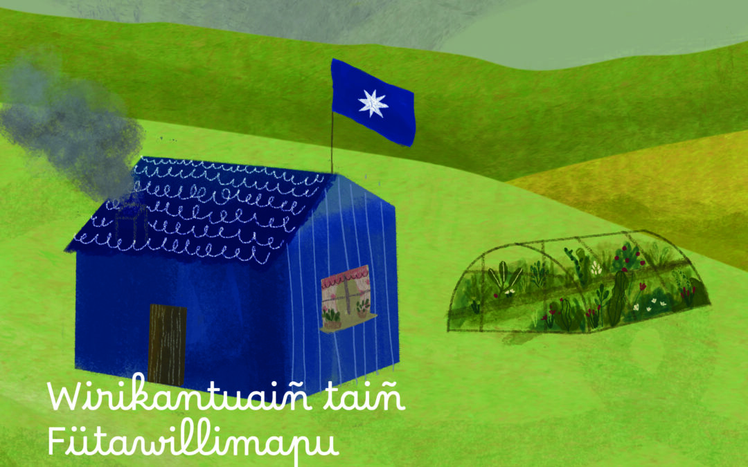 En Chawrakawin (Osorno) difunden postales informativas ilustradas “Wirikantuaiñ taiñ Fütawillimapu”