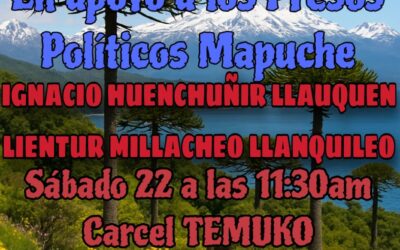 Presos Políticos Mapuche convocan a un ayekan en las afueras de la cárcel de Temuco