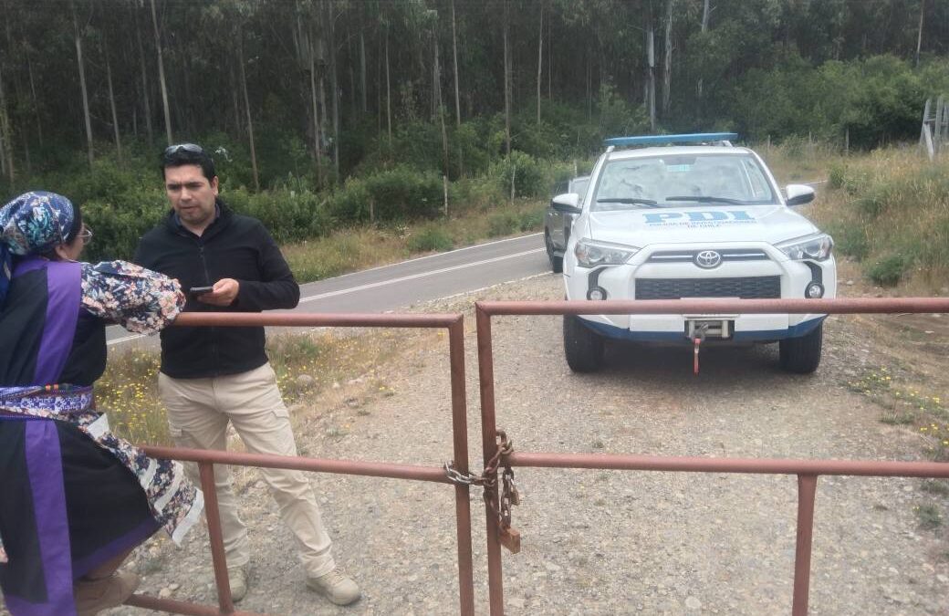 Recuperación territorial Lof Pilpilkawin denuncia vigilancia y hostigamiento policial