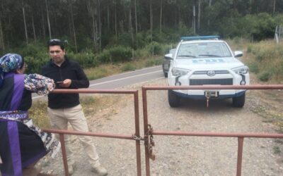 Recuperación territorial Lof Pilpilkawin denuncia vigilancia y hostigamiento policial